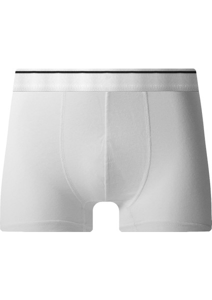 Erkek 3'lü Boxer Kumaş Premium Paket Düz Likralı Boxer Şort Çeyizlik Hediyelik