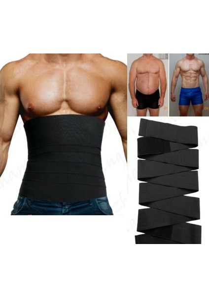 l Tummy Wrap Waist Trainer Inceltici Bele Dolamalı Kum Saati Görünüm Sıkılaştırıcı Sarma Bel Korsesi