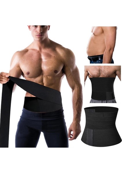 l Tummy Wrap Waist Trainer Inceltici Bele Dolamalı Kum Saati Görünüm Sıkılaştırıcı Sarma Bel Korsesi