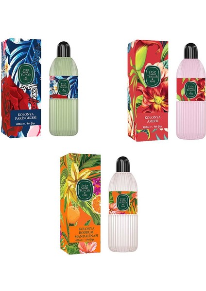 Kolonya Bodrum Mandalinası, Paris Gecesi ve Amber