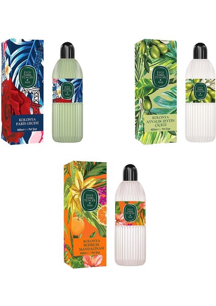 Kolonya Bodrum Mandalinası, Paris Gecesi ve Ayvalık Zeytin Çiçeği