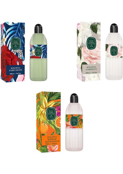 Kolonya Bodrum Mandalinası, Paris Gecesi ve Gardenya