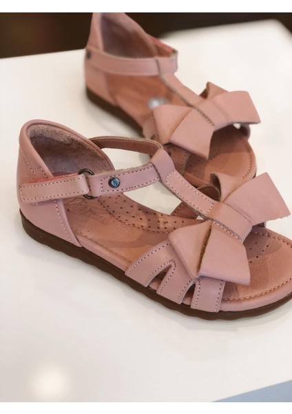 Fiyonklu Sandalet Pudra