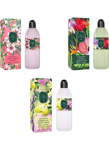 Kolonya Verbena & Zinde Limon, Japon Kiraz Çiçeği ve Yağmur Ormanları