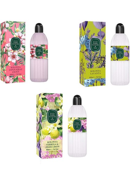 Kolonyası Verbena & Zinde Limon, Japon Kiraz Çiçeği ve Lavanta