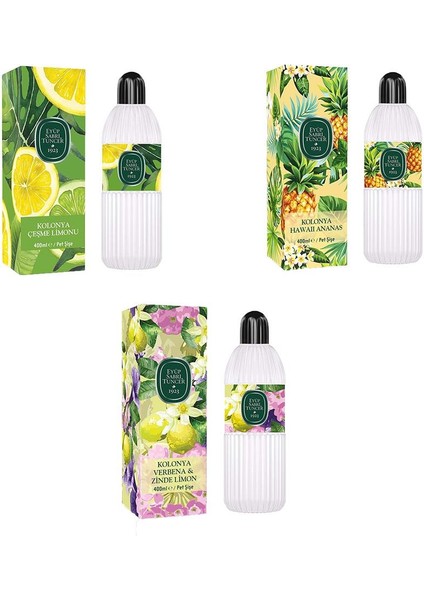 Kolonya Verbena & Zinde Limon, Çeşme Limonu ve Hawaii Ananas