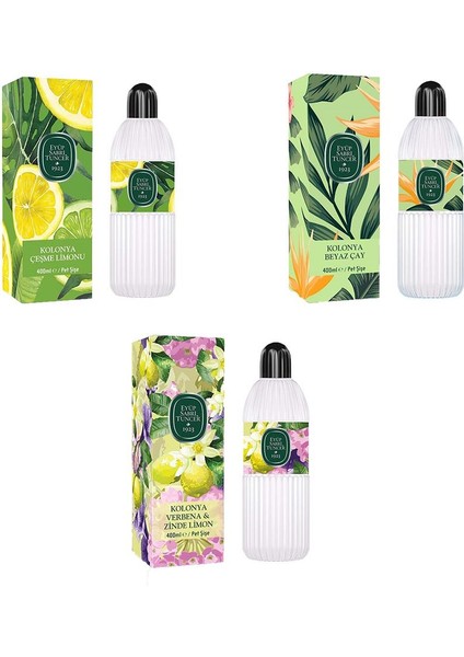 Kolonya Verbena & Zinde Limon, Çeşme Limonu ve Beyaz Çay