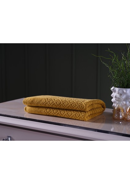 Luxury Banyo Havlusu 90X150CM - Hardal fiyatları