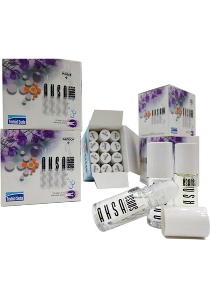 Aksa Alkolsüz Esans - 5 ml 12 Adet -1 Kutu - Nesimi Aksa