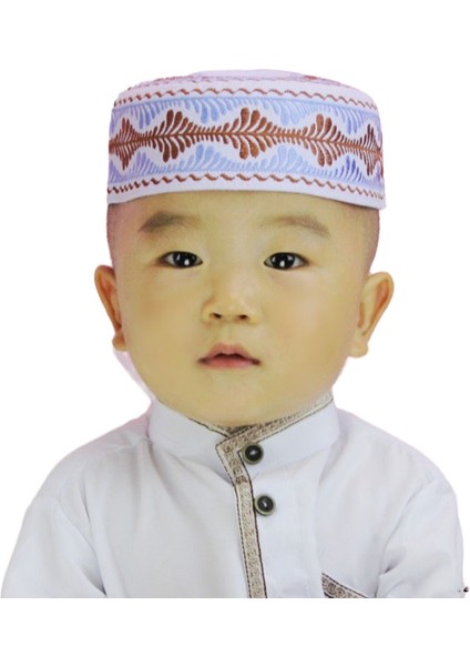 Çocuk Namaz Şapkası - Mavi (Yurt Dışından)