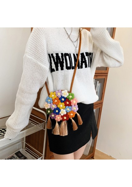 Narin Taşınabilir Çanta El Dokuma Crossbody Çanta (Yurt Dışından) fiyatları