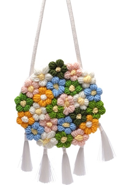 Narin Taşınabilir Çanta El Dokuma Işlemeli Crossbody Çanta (Yurt Dışından)