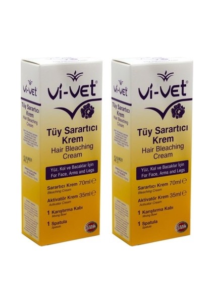 Tüy Sarartıcı Krem 70ML + 35 ml x 2 Adet