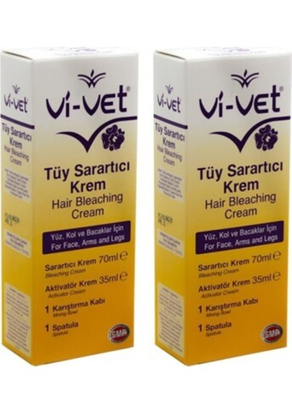 Tüy Sarartıcı Krem 70ML + 35 ml x 2 Adet