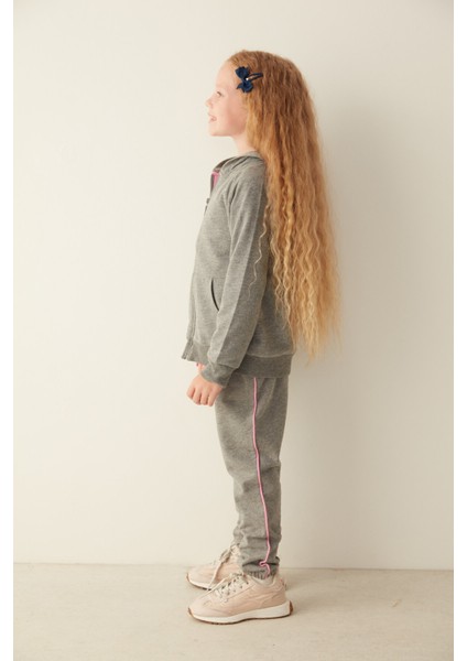 Kız Çocuk Önden Fermuarlı Kapüşonlu Hırka fırsatları