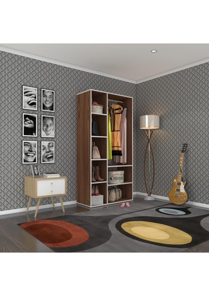 Kenzlife giysi dolabı hüsamettin 180*090*40 cvz gardırop