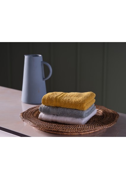 Sense El Havlusu 30X50CM 3'lü Set - Hardal, Yeşil, Krem