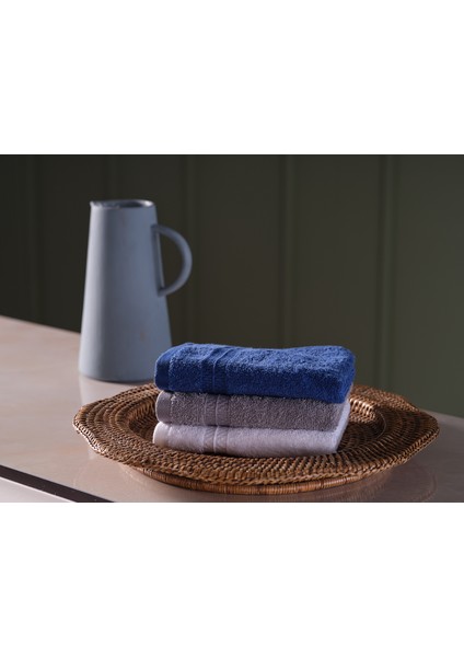 Sense El Havlusu 30X50CM 3'lü Set - Beyaz, Gri, Mavi