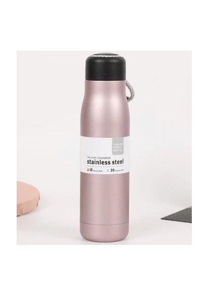 Paslanmaz Çelik Spor Termos 550ML Rose