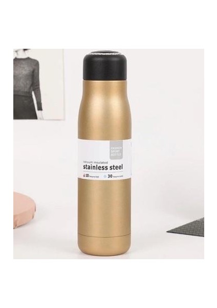 Paslanmaz Çelik Spor Termos 550ML Gold