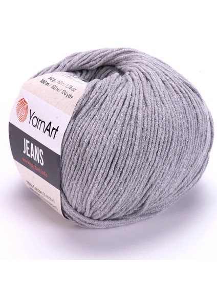 Jeans Gri El Örgü Ipliği