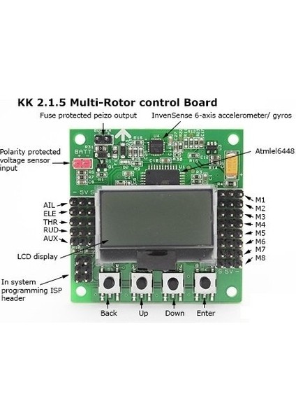 Kk2 Ekranlı Uçuş Kontrol Kartı Kk2.1.5