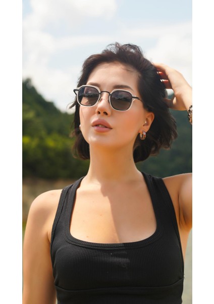 s Dikdörtgen Şeffaf Çerçeceli Unisex Güneş Gözlüğü AE2105C2 indirimleri