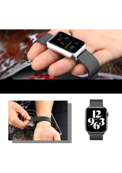 Apple Watch Uyumlu 42MM Wiwu Minalo Metal Kordon modelleri