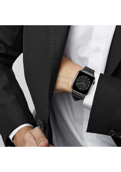 Apple Watch Uyumlu 40MM Wiwu Attleage Watchband Hakiki Deri Kordon