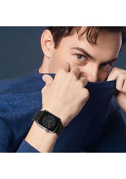 Apple Watch Uyumlu 40MM Wiwu Attleage Watchband Hakiki Deri Kordon