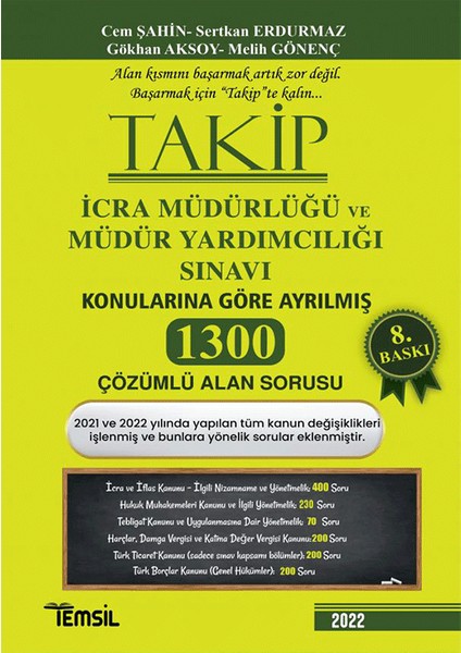 Takip Icra Müdürlüğü ve Müdür Yardımcılığı Sınavı Soru Bankası