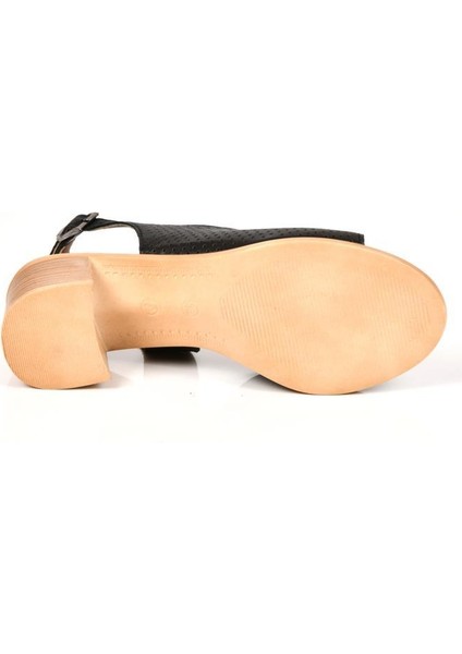 02189 5 cm Topuklu Kadın Deri Sandalet Ayakkabı indirimleri