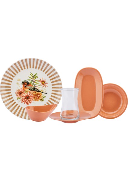 Pajaro 26 Parça 6 Kişilik Kahvaltı/servis Takımı