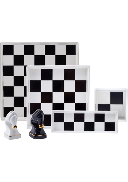 Elegance Bone Chess 22 Parça 6 Kişilik Kahvaltı Takımı