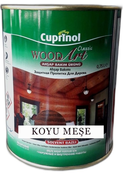 Classic Woodart Ahşap Bakım Ürünü 0,75 Koyu Meşe