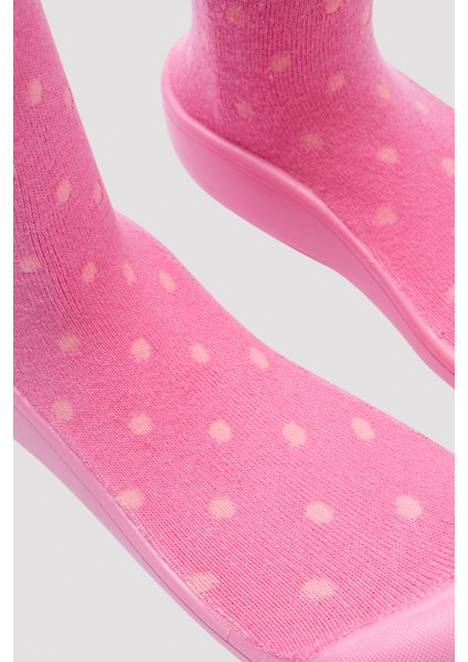 Pembe Kız Çocuk Puantiyeli Soket Çorap fiyatları