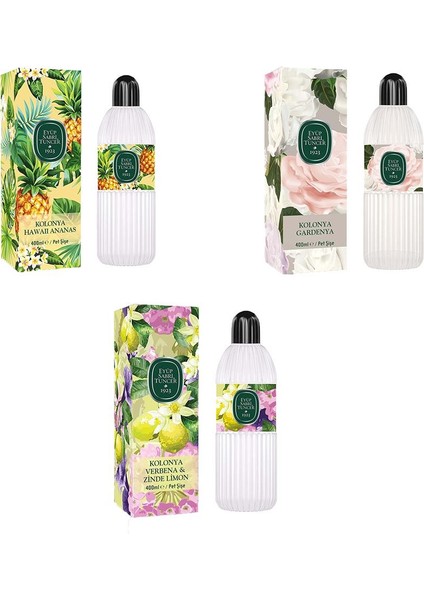 Kolonya Verbena & Zinde Limon, Hawaii Ananas ve Gardenya