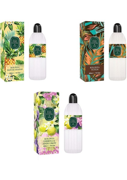 Kolonya Verbena & Zinde Limon, Hawaii Ananas ve Tütün