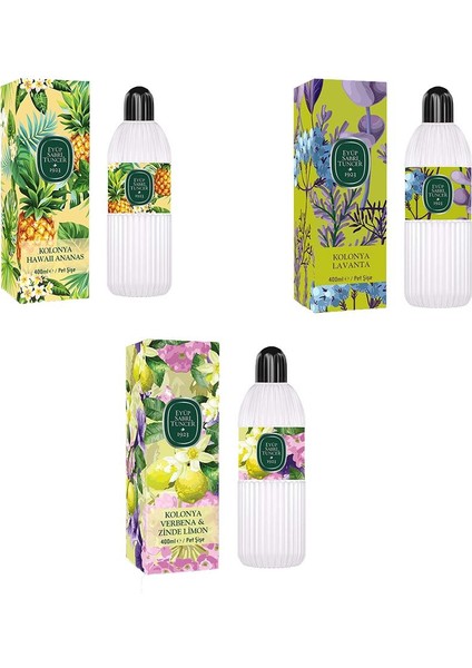 Kolonya Verbena & Zinde Limon, Hawaii Ananas ve Lavanta
