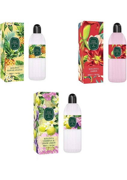 Kolonya Verbena & Zinde Limon, Hawaii Ananas ve Amber