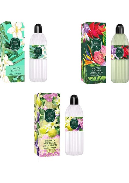 Kolonya Verbena & Zinde Limon, Yasemin ve Yağmur Ormanları