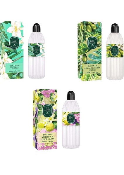 Kolonya Verbena & Zinde Limon, Yasemin ve Ayvalık Zeytin Çiçeği