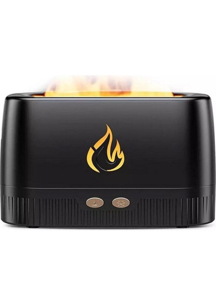Hava Nemlendirici Alev Difüzör Flame Aroma Buhar Makinesi 200 ml Yatak Odası Araba Kreş Ofis Yoga