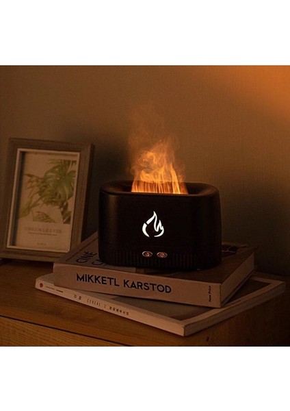 Hava Nemlendirici Alev Difüzör Flame Aroma Buhar Makinesi 200 ml Yatak Odası Araba Kreş Ofis Yoga fırsatları