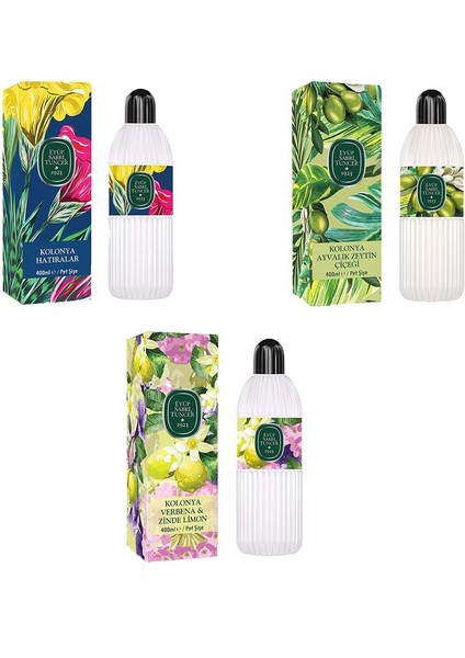 Kolonya Verbena & Zinde Limon, Hatıralar ve Ayvalık Zeytin Çiçeği