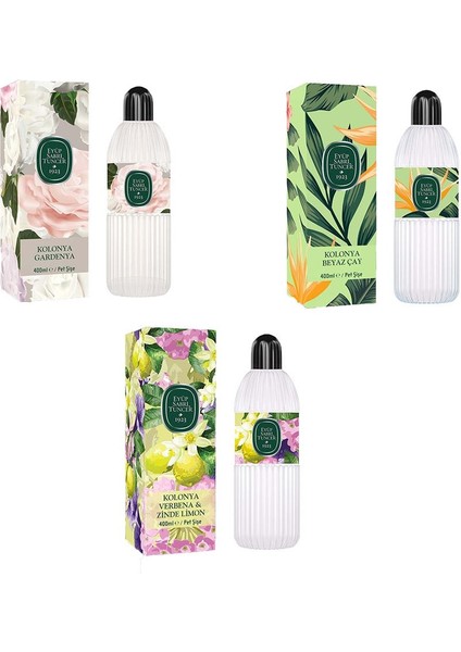 Kolonya Verbena & Zinde Limon, Gardenya ve Beyaz Çay