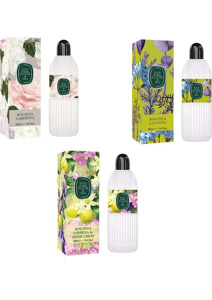 Kolonya Verbena & Zinde Limon, Gardenya ve Lavanta