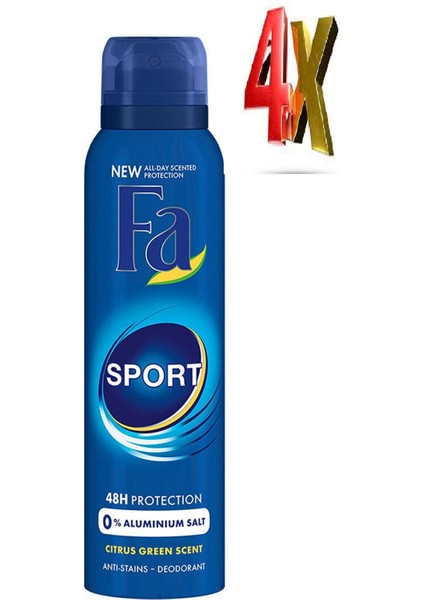 Deo Men 150ML- Sport x 4 Adet