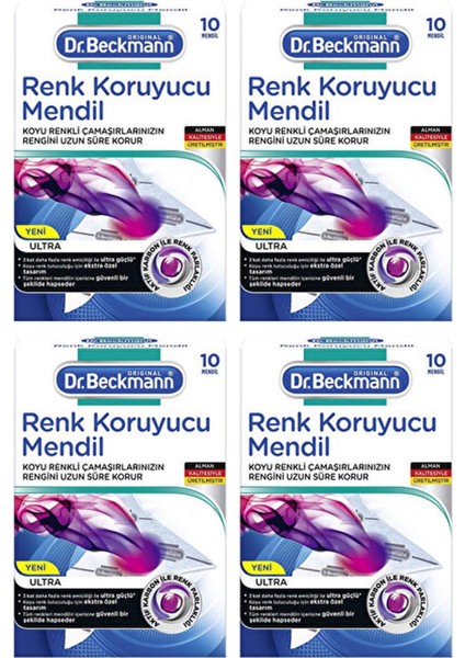 Dr.Beckmann Renk Koruyucu Mendil Ultra 4 x 10'lu