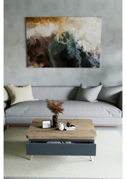 Berlin Sihirli Sehpa Yemek Masası Alaska antrasit Renk